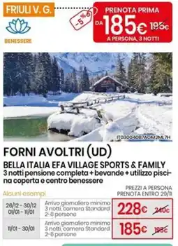 Eurospin Bella italia efa village sports & family offerta