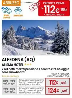 Eurospin Alisma hotel offerta