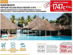Eurospin Diani beach neptune village beach resort & spa offerta
