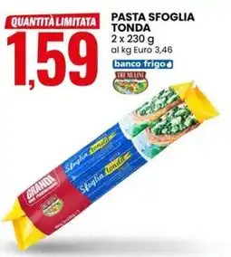 Eurospin Tre mulini pasta sfoglia tonda offerta
