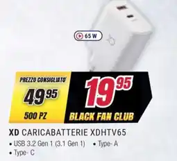 Trony XD CARICABATTERIE XDHTV65 offerta