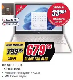 Trony HP NOTEBOOK 15-EH3015NL offerta