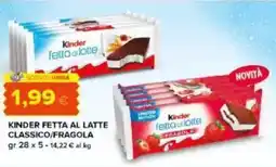 Tigre Amico Kinder fetta al latte classico/fragola offerta