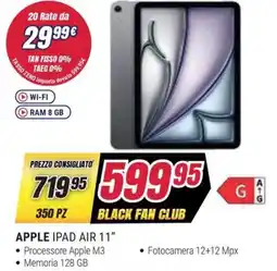 Trony APPLE IPAD AIR 11” offerta