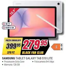 Trony SAMSUNG TABLET GALAXY TAB S10 LITE offerta