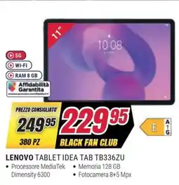 Trony LENOVO TABLET IDEA TAB TB336ZU offerta