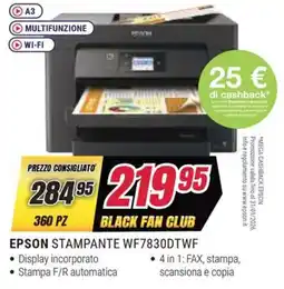 Trony EPSON STAMPANTE WF7830DTWE offerta