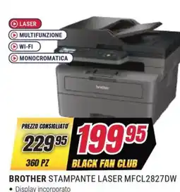 Trony BROTHER STAMPANTE LASER MFCL2827DW offerta