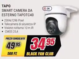 Trony TAPO SMART CAMERA DA ESTERNO TAPOTC40 offerta