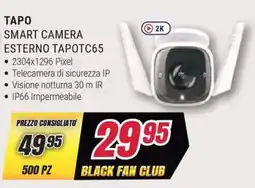 Trony TAPO SMART CAMERA ESTERNO TAPOTC65 offerta