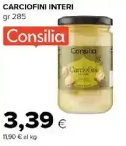 Tigre Amico Consilia Carciofini interi offerta