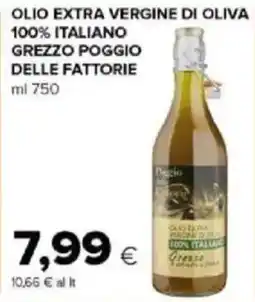 Tigre Amico Olio extra vergine di oliva 100% italiano grezzo poggio delle fattorie offerta