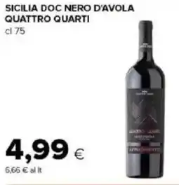 Tigre Amico Sicilia doc nero d'avola quattro quarti offerta