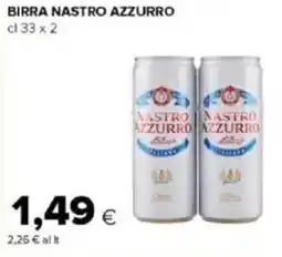 Tigre Amico Birra NASTRO AZZURRO offerta