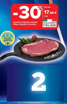 Carrefour Costata di Bovino Adulto Filiera Qualità Carrefour offerta