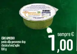 Ciro Amodio GRO AMODIO pesto alla genovese dop classico/senz'aglio offerta