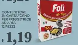 Pilato FOLI Contenitore in cartaforno per friggitrice ad aria 12 pezzi offerta