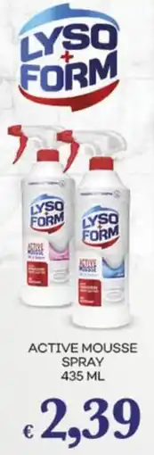 Pilato LYSOFORM Active mousse spray offerta