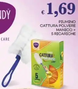 Pilato CLENDY piumino cattura polvere manico + 5 ricariche offerta