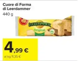 Carrefour Cuore di Forma di Leerdammer offerta