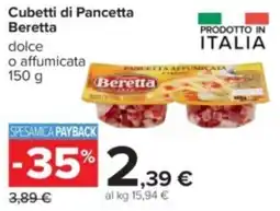 Carrefour Cubetti di Pancetta Beretta offerta