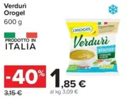 Carrefour Verdurì Orogel offerta
