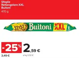 Carrefour Sfoglia Rettangolare XXL Buitoni offerta