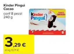 Carrefour Kinder Pingui Cacao offerta