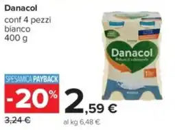 Carrefour Danacol conf 4 pezzi bianco offerta