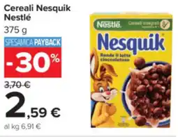 Carrefour Cereali Nesquik Nestlé offerta