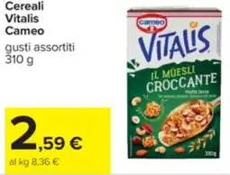 Carrefour Cereali Vitalis Cameo offerta