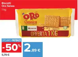 Carrefour Biscotti Oro Saiwa offerta