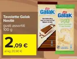 Carrefour Tavolette Galak Nestlè offerta