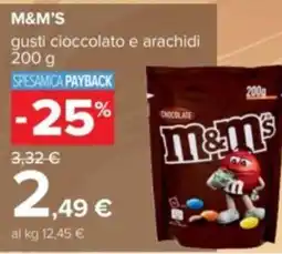 Carrefour M&M'S gusti cioccolato e arachidi offerta