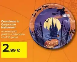 Carrefour Coordinato in Cartoncino Halloween offerta