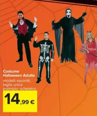 Carrefour Costume Halloween Adulto offerta