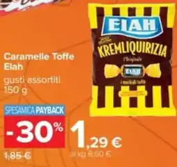 Carrefour Caramelle Toffe Elah offerta