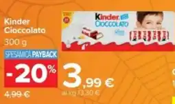 Carrefour Kinder Cioccolato offerta