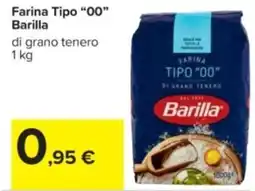 Carrefour Farina Tipo “00” Barilla offerta