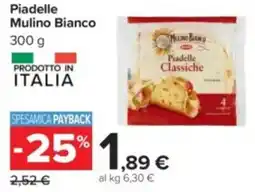 Carrefour Piadelle Mulino Bianco offerta