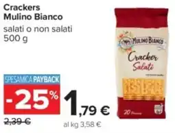 Carrefour Crackers Mulino Bianco offerta