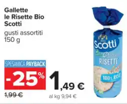 Carrefour Gallette le Risette Bio Scotti offerta