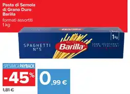 Carrefour Pasta di Semola di Grano Duro offerta