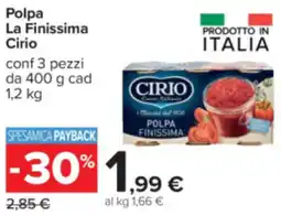 Carrefour Polpa La Finissima Cirio offerta