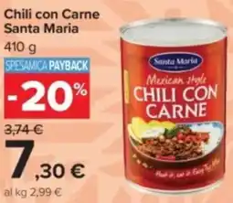 Carrefour Chili con Carne Santa Maria offerta
