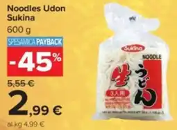 Carrefour Noodles Udon Sukina offerta
