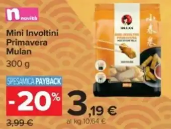 Carrefour Mini Involtini Primavera Mulan offerta