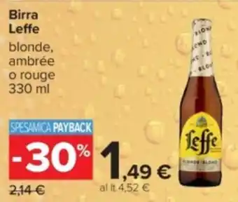 Carrefour Birra Leffe offerta