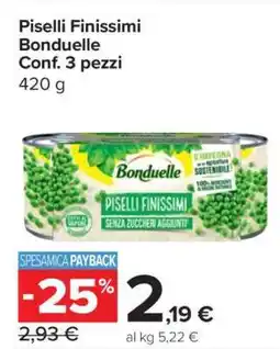 Carrefour Piselli Finissimi Bonduelle offerta