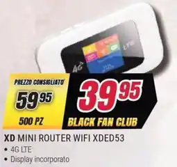 Trony XD MINI ROUTER WIFI XDED53 offerta